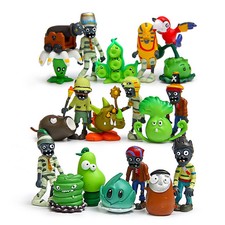 8pcs//set Piante contro Zombi Figure PVC giocattolo decorazioni per torta regalo per i Bambini Stile D