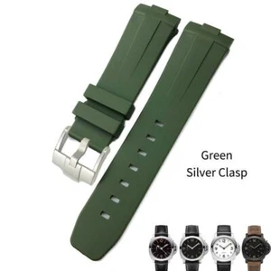 23mm 24mm Watch Bands Fit For Tudor Bronze Watch Straps Rubber Bracelet - Picture 1 of 23