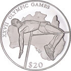 [#368434] Monnaie, Libéria, Olympic Games, 20 Dollars, 2000, High Jump, SPL, Arg