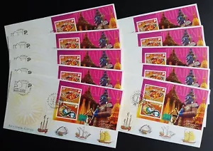 Singapore 2000 Zodiac Dragon Year MS Bangkok Stamp Exhibition Souvenir Cover FDC - Picture 1 of 6