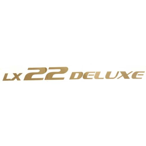 G3 Båt Dekaler 73404974 | LX 22 Deluxe 22 1/2 x 2 inch Metallic Gold