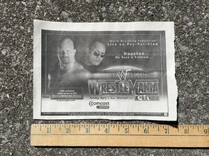 WWF WWE WrestleMania X-Seven 17 Stone Cold Steve Austin The Rock Ad Clipping - Bild 1 von 1