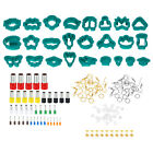 Polymer Clay Cutters,116 Pcs Clay Cutters Polymer Clay Earrings Kit,Green