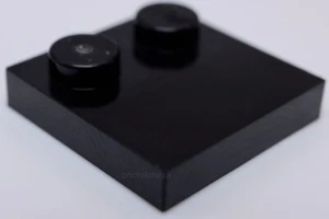 Lego 15x schwarze Fliese modifiziert 2 x 2 mit Nieten am Rand - Bild 1 von 1