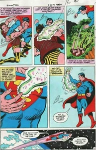 SUPERMAN 392 HANDKOLORIERTE COMIC PRODUKTIONSKUNST ADRIENNE ROY CURT SCHWAN PG 20 - Bild 1 von 4