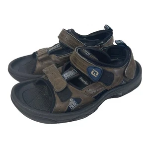 FootJoy 45641 Cuero Marrón Ajustable Picos Blandos Golf Sandalia Zapatos Para Hombres EE. UU. 8 M - Imagen 1 de 8