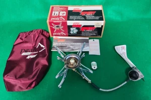 Stufa a zaino Coleman Peak 1 Max Expert 9710-701 con scatola, manuale escursionismo USA - Foto 1 di 19