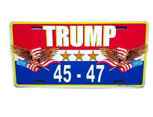 45-47 TRUMP METAL CAR NOVELTY LICENSE PLATE AUTO TAG KEEP AMERICA GREAT - Picture 1 of 15