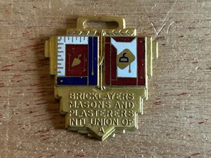 Watch FOB Union Bricklayers Masons Plasterers Bastian Bros Vintage Antique USA - Picture 1 of 24
