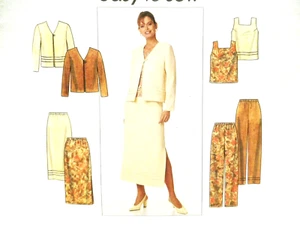 VINTAGE OOP SIMPLICITY 8663 EASY JACKE, TOP, HOSE & ROCK MUSTER 6,8,10 - Bild 1 von 10