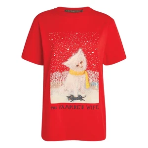The Vampire's Wife - The Killer Cat T-Shirt - NEW - Size M INT - Red - Picture 1 of 6