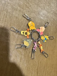 Disney Vintage 90s Winnie The Pooh and Friends Multi Keychain - Picture 1 of 6
