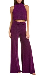 Black Halo lila Odilia 2-teiliger Overall Größe 2 neu mit Etikett $ 485 - Bild 1 von 4