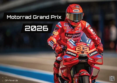 GP-FEVER.DE Motorrad Grand Prix 2026 - Kalender | MotoGP DIN A2 - GRATIS VERSAND