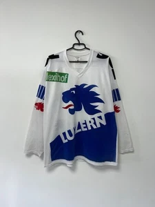 Maglia ZSC Lions Luzern Hockey Jersey Svizzera Shirt Swiss Rara Uomo Tg XL - Foto 1 di 24