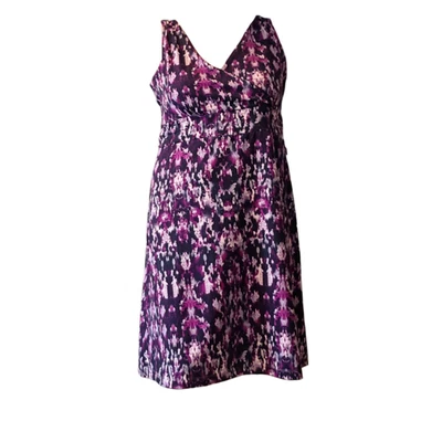 Eddie Bauer Sleeveless Dress Faux Wrap bodice Pullover Style Midi length sz XL - Image 1 of 4