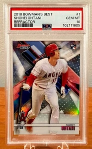 Bowman's Best Shohei Ohtani Refractor Rookie RC #1 2018 PSA 10 - Imagen 1 de 2