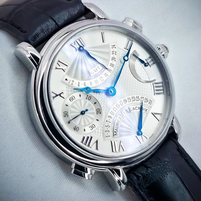 MAURICE LACROIX MASTERPIECE DOUBLE RETROGRADE |    REF. MP7018-SS001-110 | - Image 1 of 4