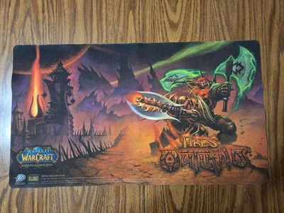 Warcraft WoW TCG Игровой коврик XL Коврик для мыши Fires of Outlands РЕДКИЙ - ИЗ ПЕЧАТИ - Изображение 1 из 4