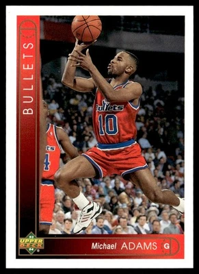 1993-94 Upper Deck Michael Adams Washington Bullets #29 - Image 1 of 2