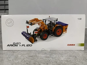 Wiking - Claas Arion 640 + FL 120 Communal - 1:32 Scale - 01700610 - New/Mint - Picture 1 of 7
