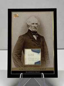 2024 Pieces of the Past Cornelius Vanderbilt #POTP-6 RELIC - Picture 1 of 2