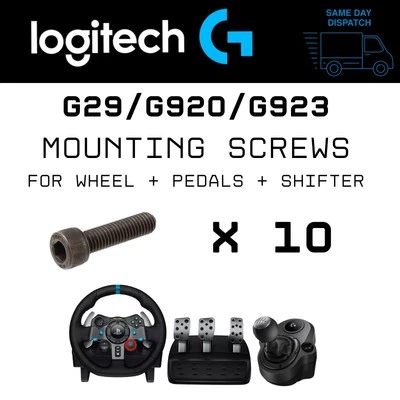 LOGITECH G29 G920 G923 MOUNTING BOLTS HARD MOUNT WHEEL PEDALS SHIFTER KIT - Image 1 of 2
