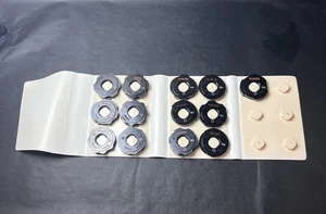 13 Elna Sewing Machine Cams for Decorative Stitching & Plastic Folding Case VGUC - Picture 1 of 8