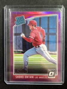Panini Donruss Optic Shohei Ohtani Rookie Pink Prizm #56 2018 novato con clasificación RC - Imagen 1 de 2