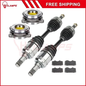 For Toyota 4Runner 4.7L 2003-09 Side Front CV Axle+Brake Pads+Wheel Hub Bearing - Picture 1 of 7