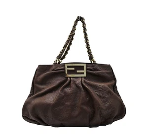 Fendi Soft Leather Brown Shoulder Bag 11094 148944510 - Picture 1 of 7