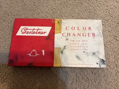 Gestetner Mimeograph/duplicator Supplies - color changer - Image 1 of 3