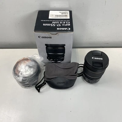 Canon EF-S 17-55mm f/2.8 IS USM Lens for Canon DSLR Cameras, Black - Image 1 of 4