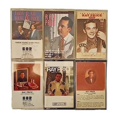 Лот из 6 кассет с кантри-музыкой RAY PRICE с автографом! | Все ПРОВЕРЕНО! - Изображение 1 из 4