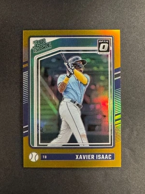 Xavier Isaac 2024 Panini Donruss Optic Rated Prospect Gold /10 #123 - Image 1 of 2