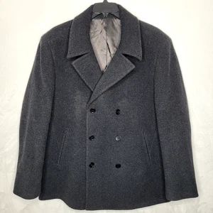 John Varvatos grauer Peacoat Wollmischung Größe 48R - Bild 1 von 10