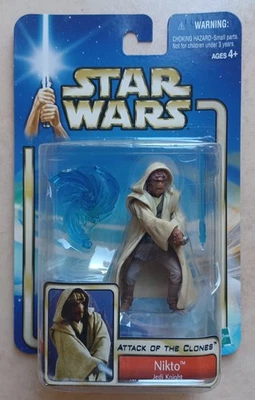 Boneco de ação NIKTO Star Wars Attack of the Clones Jedi Knight Hasbro 2002 C2 - Imagem 1 de 2