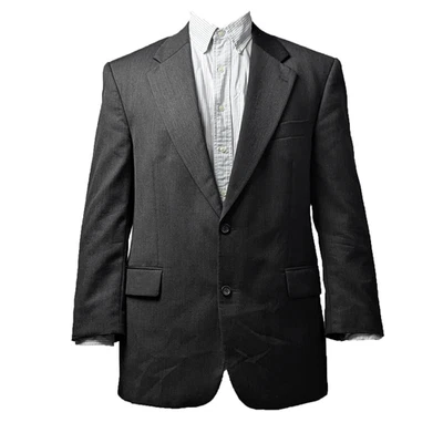 Chaqueta Blazer Yve Saint Laurent Vintage Lana Gris Abotonada Talla 26/EU52-54/L-XL Foto 1 de 4