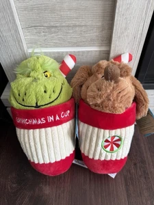NUEVO CON ETIQUETAS Aurora Dr. Seuss Grinchmas & Peppermint Max Cup Peluches - 9" Grinch - Imagen 1 de 3