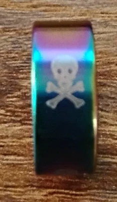 Stainless steel skull ring women's - Image 1 of 3