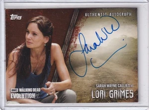 2017 Walking Dead Evolution Autograph A-SC Sarah Wayne Callies as Lori  60/99 Br - Picture 1 of 1