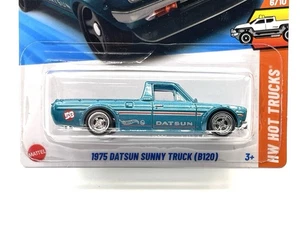 Hot Wheels 1975 Datsun Sunny Truck B120 (#93) SUPER CUSTOM WHEEL SWAP by AEB - Picture 1 of 5