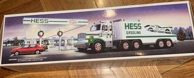 Игрушечный грузовик и гонщик Hess 1988 г. Новый в коробке - Изображение 1 из 2