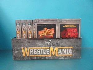 WWF WRESTLEMANIA THE LEGACY BOX SET WRESTLEMANIA 1-4 6-14 VHS TAPES VINTAGE 1998 - Bild 1 von 20