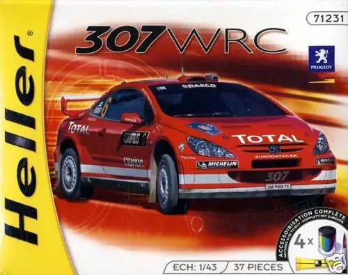 Heller - Peugeot 307WRC 307 WRC Inclusi Colori Colla 1:43 - Immagine 1 di 1