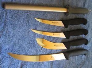 ATLANTIC CUT 5 PIECE BUTCHER KNIFE SET STAINLESS STEEL - Picture 1 of 7