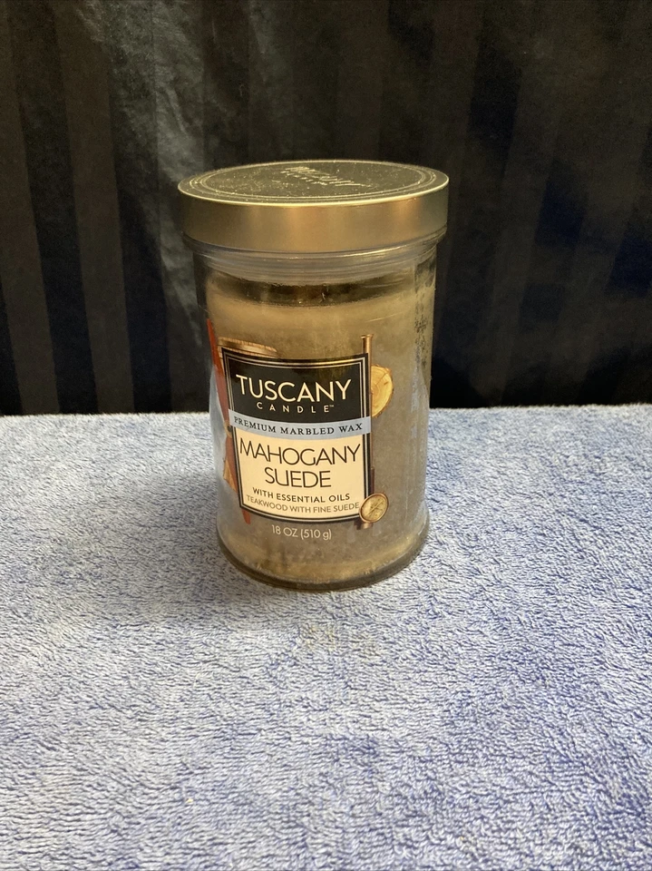 Tuscany Candle Premium Marbled Wax Mahogany Suede