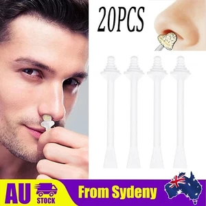 20PCS Nose Ear Hair Removal Wax Kit Sticks Easy Mens Nasal Waxing Remover Strips - Picture 1 of 10