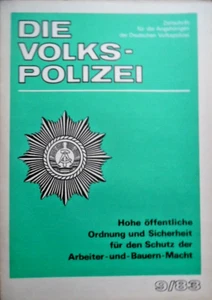 DIE VOLKS-POLIZEI 9 - 1983 Zeitschrift für Angehörige der Deutschen VoPo DDR ABV - Picture 1 of 2