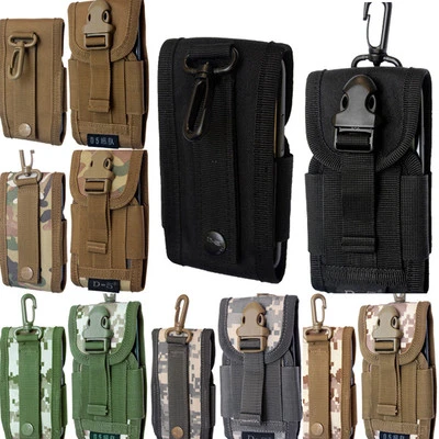 For Mobile phone Universal Army Camo Belt Loop Hook Pouch Case Cover Holster Bag - Image 1 of 2